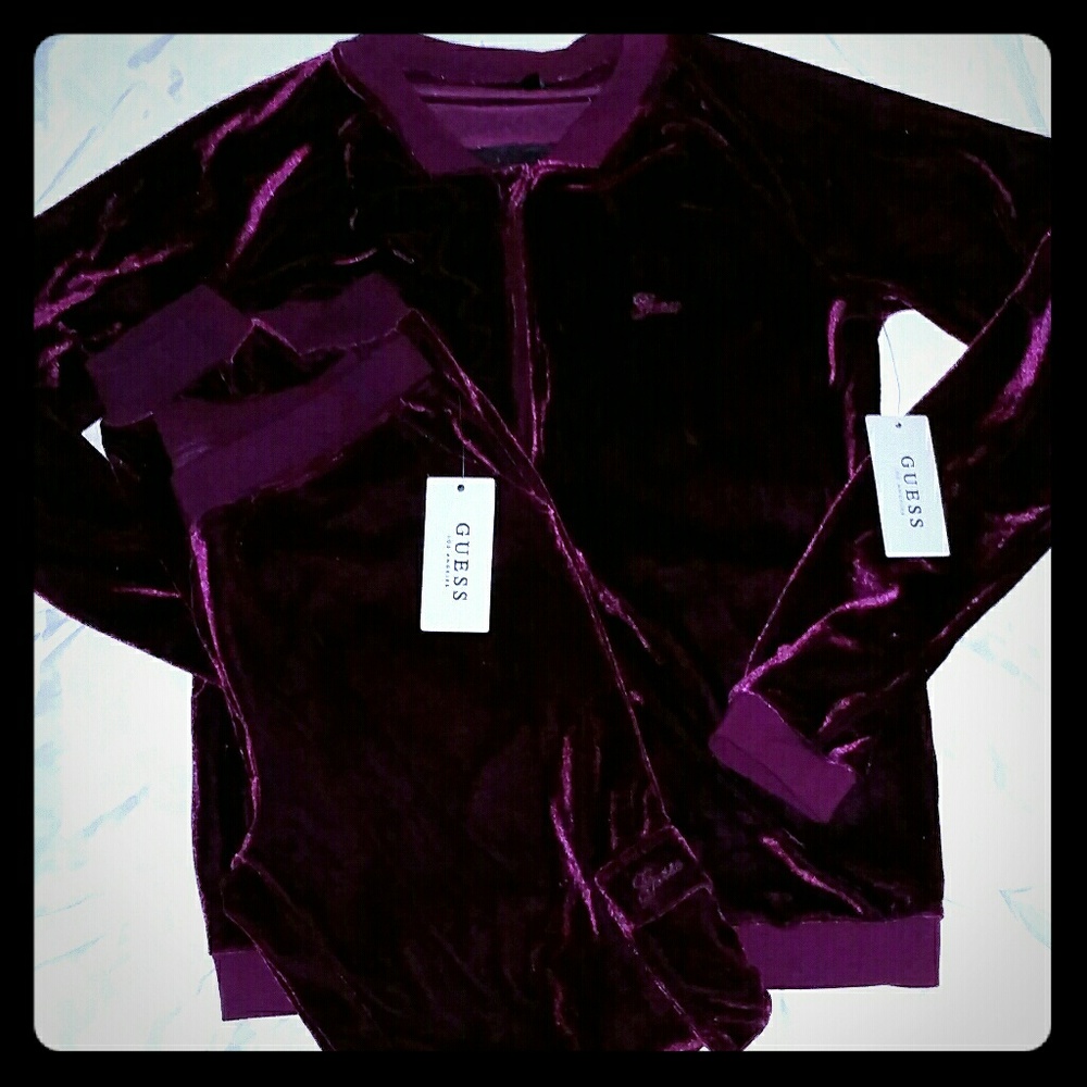 Brand NEW Girls 16 Guess Velour Tracksuit Set
